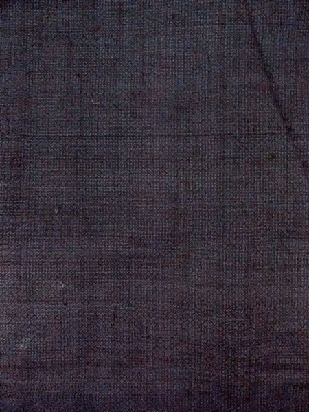 画像3: N0718F  男性用着物  シルク（正絹）   黒, 十字 【中古】 【USED】 【リサイクル】 ★★★☆☆ (3)