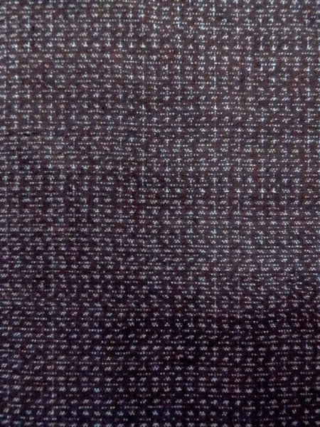 画像6: N0718F  男性用着物  シルク（正絹）   黒, 十字 【中古】 【USED】 【リサイクル】 ★★★☆☆ (6)