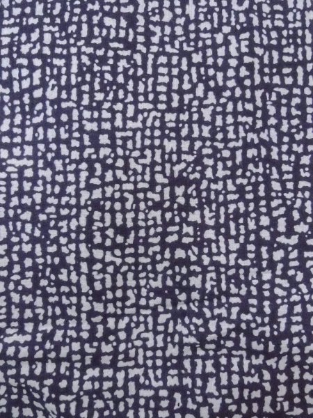 画像5: N0731I  浴衣（日本製）  綿   藍, 抽象的模様 【中古】 【USED】 【リサイクル】 ★☆☆☆☆ (5)