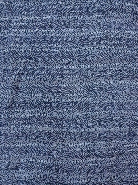 画像3: N0731S  男性用浴衣 汚れ/染み 綿  青み 灰色, 抽象的模様 【中古】 【USED】 【リサイクル】 ★☆☆☆☆ (3)