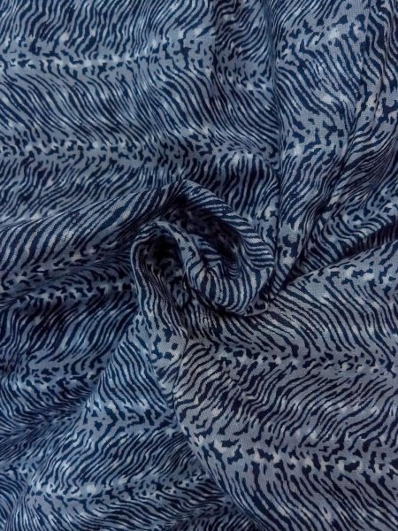 画像11: N0731S  男性用浴衣 汚れ/染み 綿  青み 灰色, 抽象的模様 【中古】 【USED】 【リサイクル】 ★☆☆☆☆ (11)