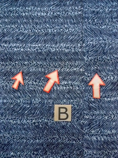 画像15: N0731S  男性用浴衣 汚れ/染み 綿  青み 灰色, 抽象的模様 【中古】 【USED】 【リサイクル】 ★☆☆☆☆ (15)