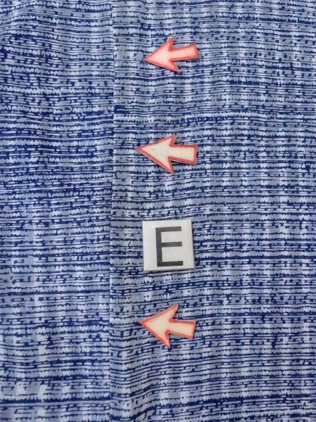 画像18: N0731U  男性用浴衣  綿   水色, チェック柄 【中古】 【USED】 【リサイクル】 ★☆☆☆☆ (18)