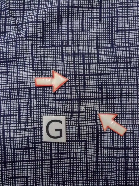 画像20: N0731V  男性用浴衣  綿   藍, チェック柄 【中古】 【USED】 【リサイクル】 ★☆☆☆☆ (20)