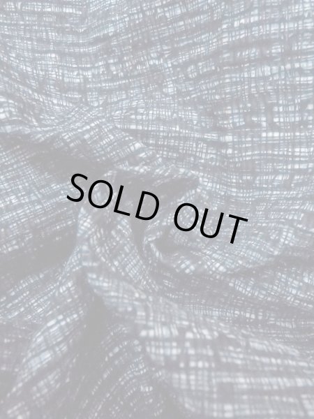 画像12: N0731X  男性用浴衣  麻  深い 藍, チェック柄 【中古】 【USED】 【リサイクル】 ★★★☆☆ (12)