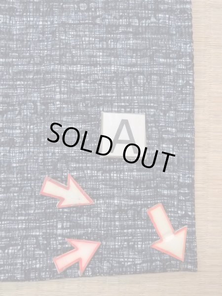 画像14: N0731X  男性用浴衣  麻  深い 藍, チェック柄 【中古】 【USED】 【リサイクル】 ★★★☆☆ (14)