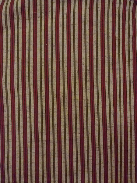 画像3: N0814A  女性用 紬  ウール  灰色がかった ベージュ, 縞 【中古】 【USED】 【リサイクル】 ★★★☆☆ (3)