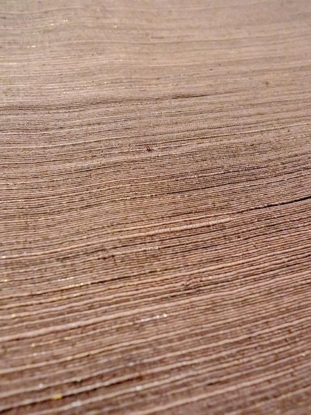 画像10: N0814B Mint  女性用 紬  シルク(正絹)   茶色, 縞 【中古】 【USED】 【リサイクル】 ★★★★☆ (10)