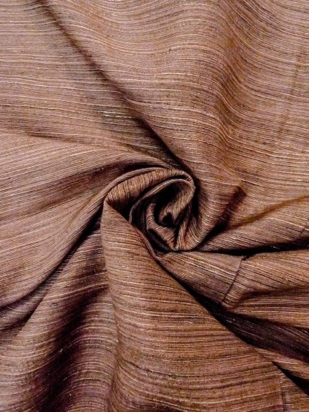 画像11: N0814B Mint  女性用 紬  シルク(正絹)   茶色, 縞 【中古】 【USED】 【リサイクル】 ★★★★☆ (11)