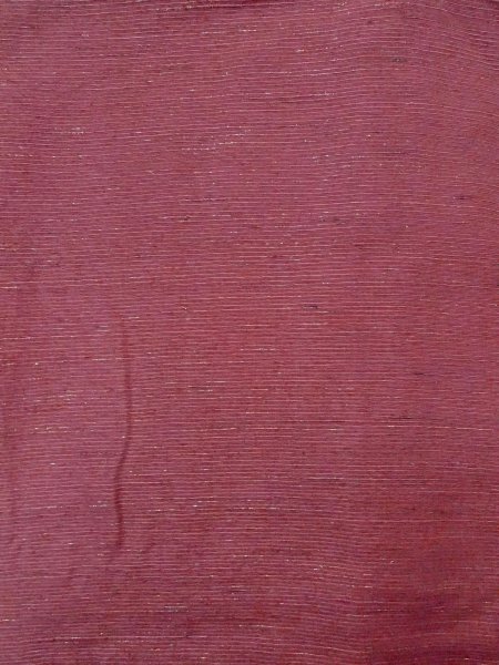 画像3: N0814C  女性用 紬  シルク(正絹)  淡い えんじ, 縞 【中古】 【USED】 【リサイクル】 ★★★☆☆ (3)