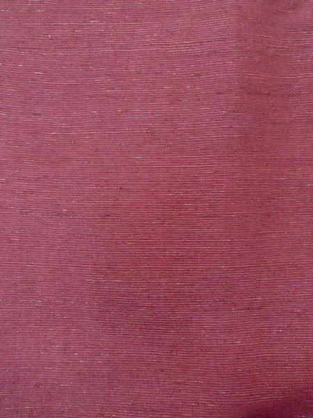 画像4: N0814C  女性用 紬  シルク(正絹)  淡い えんじ, 縞 【中古】 【USED】 【リサイクル】 ★★★☆☆ (4)