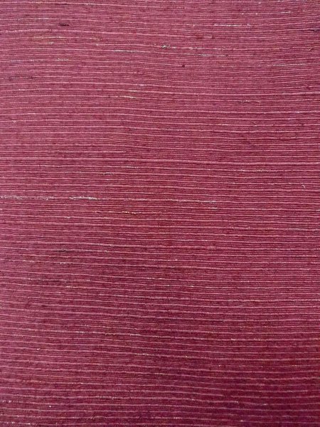 画像6: N0814C  女性用 紬  シルク(正絹)  淡い えんじ, 縞 【中古】 【USED】 【リサイクル】 ★★★☆☆ (6)