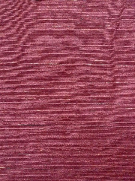 画像7: N0814C  女性用 紬  シルク(正絹)  淡い えんじ, 縞 【中古】 【USED】 【リサイクル】 ★★★☆☆ (7)