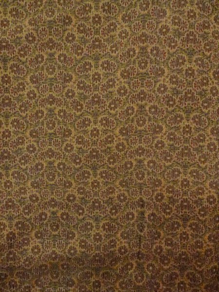 画像3: N0814D Mint  女性用 織  シルク（正絹）  黄み 茶色, 菊 【中古】 【USED】 【リサイクル】 ★★★★☆ (3)