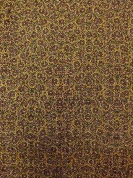 画像4: N0814D Mint  女性用 織  シルク（正絹）  黄み 茶色, 菊 【中古】 【USED】 【リサイクル】 ★★★★☆ (4)