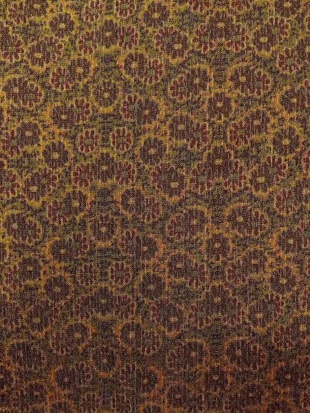 画像5: N0814D Mint  女性用 織  シルク（正絹）  黄み 茶色, 菊 【中古】 【USED】 【リサイクル】 ★★★★☆ (5)