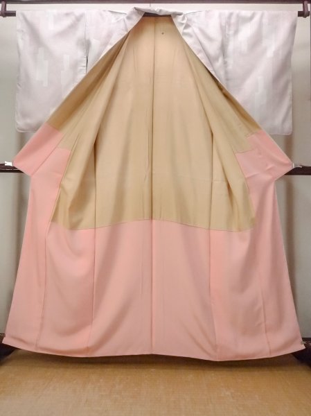 画像2: N0814G  女性用 織  シルク(正絹)   アイボリー, 小さな点々 【中古】 【USED】 【リサイクル】 ★★★☆☆ (2)