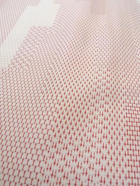 画像8: N0814G  女性用 織  シルク(正絹)   アイボリー, 小さな点々 【中古】 【USED】 【リサイクル】 ★★★☆☆ (8)