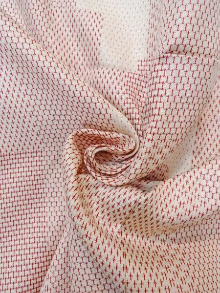 画像11: N0814G  女性用 織  シルク(正絹)   アイボリー, 小さな点々 【中古】 【USED】 【リサイクル】 ★★★☆☆ (11)