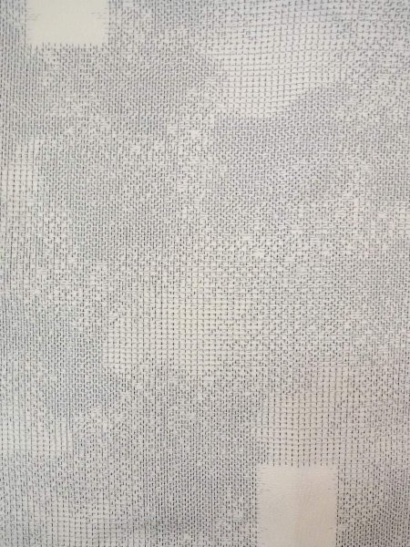 画像3: N0814H  女性用 織  シルク（正絹）   白, 四角 【中古】 【USED】 【リサイクル】 ★★★☆☆ (3)