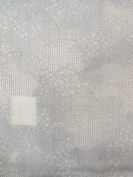 画像4: N0814H  女性用 織  シルク（正絹）   白, 四角 【中古】 【USED】 【リサイクル】 ★★★☆☆ (4)