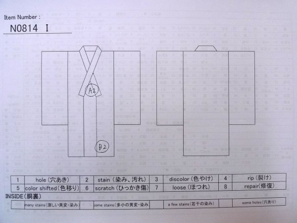 画像13: N0814I  女性用 色無地  シルク(正絹)  光沢のある 珊瑚色, 草 【中古】 【USED】 【リサイクル】 ★★★☆☆ (13)