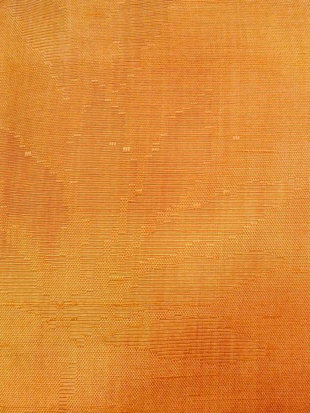 画像7: N0814J  女性用 織  シルク（正絹）  黄み 茶色, 花 【中古】 【USED】 【リサイクル】 ★★★☆☆ (7)