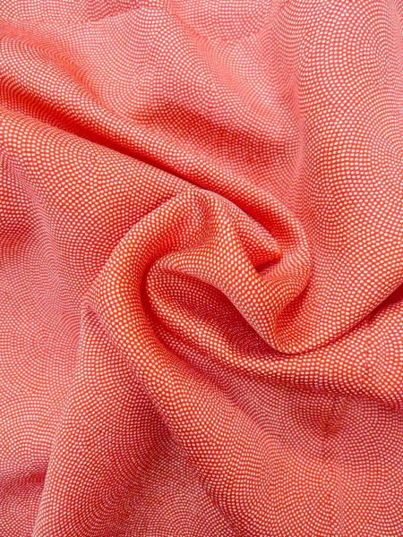 画像11: N0814K  女性用 江戸小紋 鮫小紋 シルク(正絹)   珊瑚色,  【中古】 【USED】 【リサイクル】 ★★★☆☆ (11)