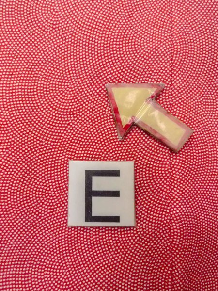 画像18: N0814K  女性用 江戸小紋 鮫小紋 シルク(正絹)   珊瑚色,  【中古】 【USED】 【リサイクル】 ★★★☆☆ (18)