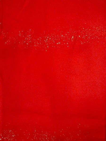 画像4: N0814V  女性用 子供用 長襦袢 シルク（正絹）   赤色, 花 【中古】 【USED】 【リサイクル】 ★★☆☆☆ (4)