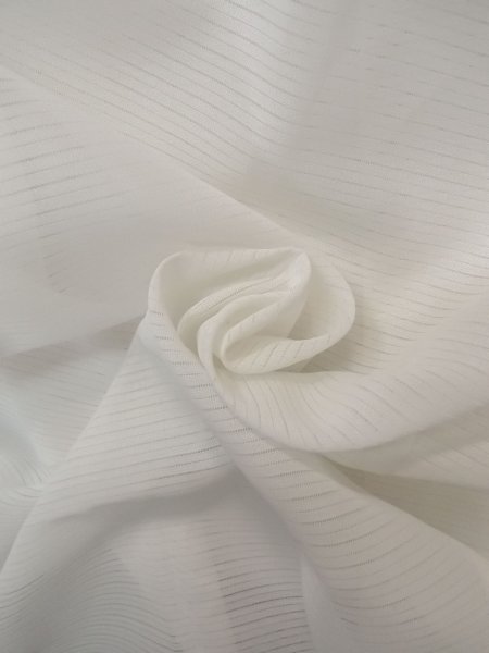 画像12: N0814X  女性用 襦袢  シルク（正絹）   白, 縞 【中古】 【USED】 【リサイクル】 ★★★☆☆ (12)