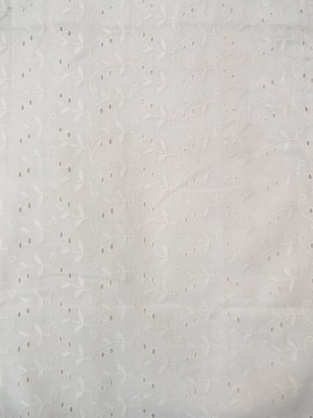 画像4: N0814Y  女性用 襦袢 レース襦袢 綿   オフ ホワイト, 花 【中古】 【USED】 【リサイクル】 ★☆☆☆☆ (4)