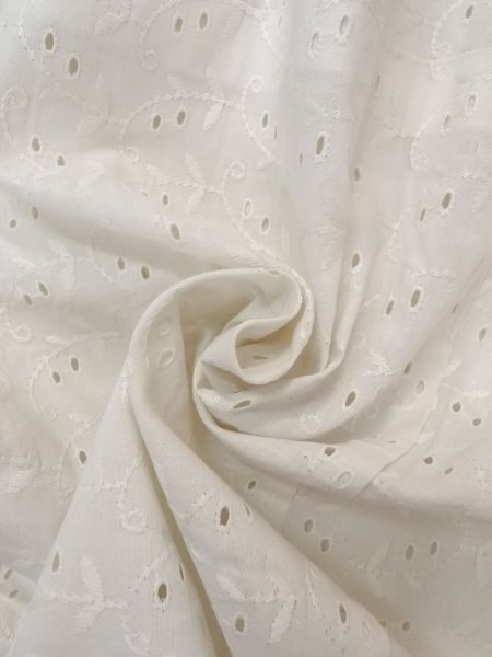 画像11: N0814Y  女性用 襦袢 レース襦袢 綿   オフ ホワイト, 花 【中古】 【USED】 【リサイクル】 ★☆☆☆☆ (11)