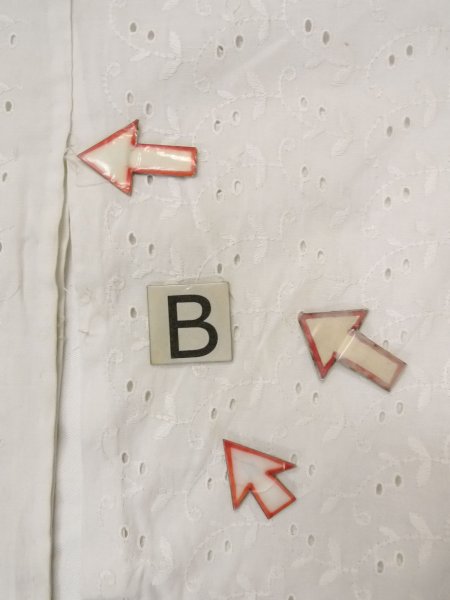 画像16: N0814Y  女性用 襦袢 レース襦袢 綿   オフ ホワイト, 花 【中古】 【USED】 【リサイクル】 ★☆☆☆☆ (16)