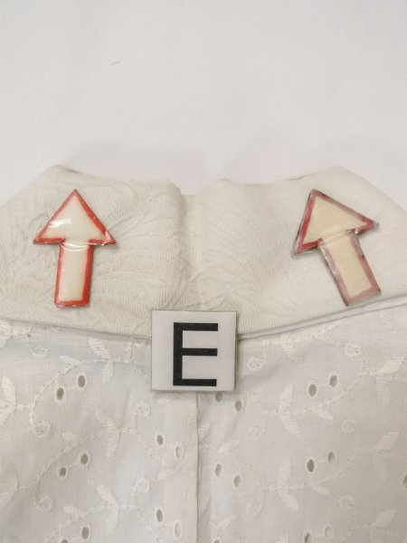 画像19: N0814Y  女性用 襦袢 レース襦袢 綿   オフ ホワイト, 花 【中古】 【USED】 【リサイクル】 ★☆☆☆☆ (19)