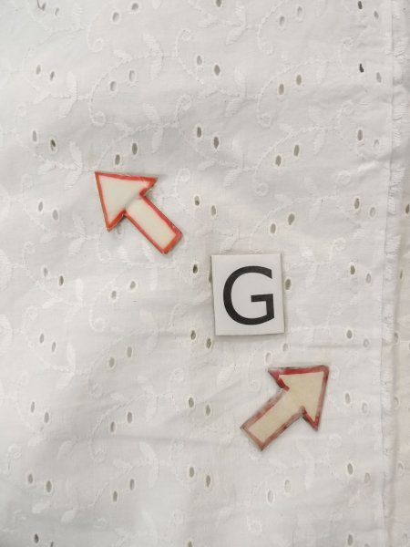 画像21: N0814Y  女性用 襦袢 レース襦袢 綿   オフ ホワイト, 花 【中古】 【USED】 【リサイクル】 ★☆☆☆☆ (21)