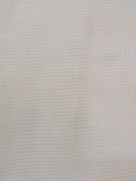 画像5: N0814Z  女性用 襦袢 前身頃の端に折り返し縫いなし シルク(正絹)   アイボリー, 縞 【中古】 【USED】 【リサイクル】 ★☆☆☆☆ (5)