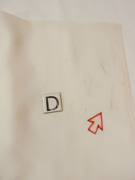 画像16: N0814Z  女性用 襦袢 前身頃の端に折り返し縫いなし シルク(正絹)   アイボリー, 縞 【中古】 【USED】 【リサイクル】 ★☆☆☆☆ (16)