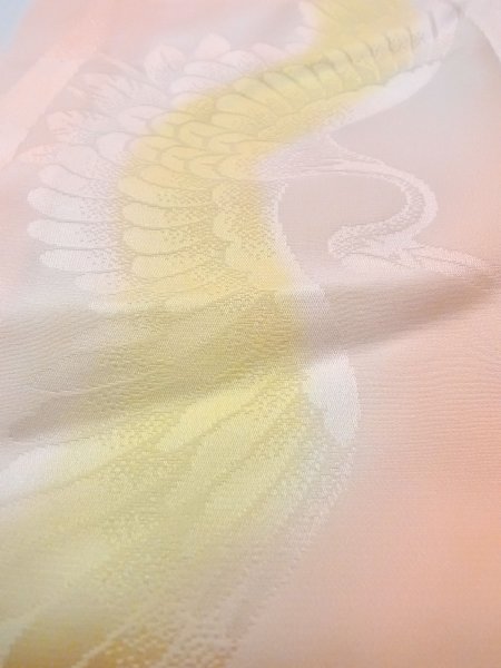 画像9: N0815A Mint  女性用 襦袢  シルク(正絹)  光沢のある 珊瑚色, 菊 【中古】 【USED】 【リサイクル】 ★★★★☆ (9)