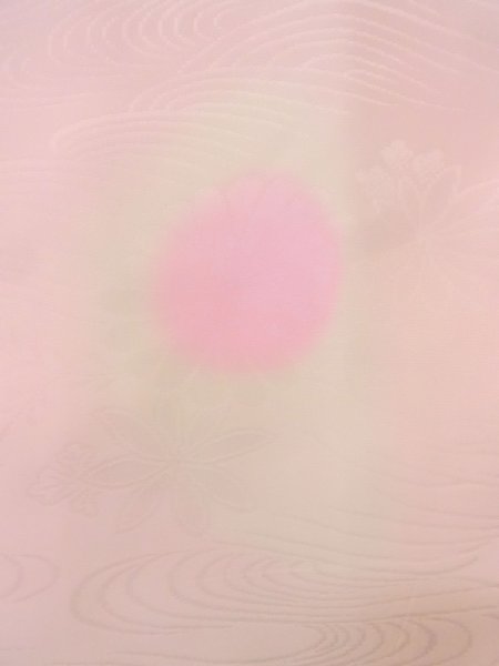 画像5: N0815C  女性用 襦袢  シルク（正絹）  薄い 桃色, 花 【中古】 【USED】 【リサイクル】 ★★☆☆☆ (5)