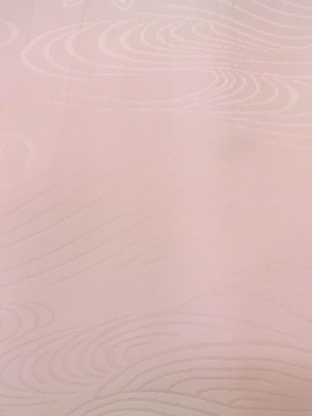 画像7: N0815C  女性用 襦袢  シルク（正絹）  薄い 桃色, 花 【中古】 【USED】 【リサイクル】 ★★☆☆☆ (7)