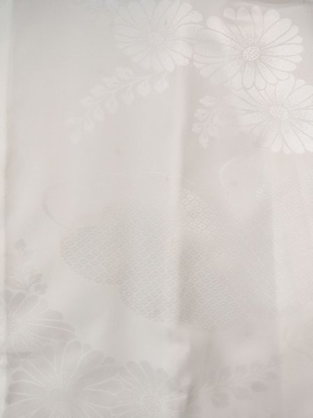 画像3: N0815D  女性用 襦袢  化繊  光沢のある 白,  【中古】 【USED】 【リサイクル】 ★★☆☆☆ (3)