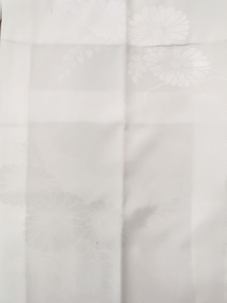 画像4: N0815D  女性用 襦袢  化繊  光沢のある 白,  【中古】 【USED】 【リサイクル】 ★★☆☆☆ (4)