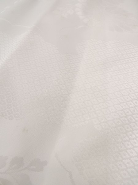 画像8: N0815D  女性用 襦袢  化繊  光沢のある 白,  【中古】 【USED】 【リサイクル】 ★★☆☆☆ (8)