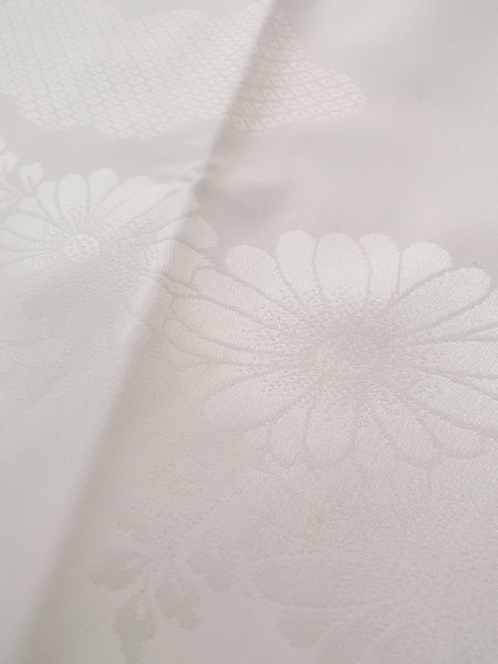 画像10: N0815D  女性用 襦袢  化繊  光沢のある 白,  【中古】 【USED】 【リサイクル】 ★★☆☆☆ (10)