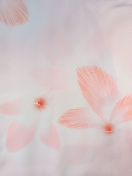 画像3: N0815E  女性用 襦袢  化繊  淡い 桃色, 花 【中古】 【USED】 【リサイクル】 ★★☆☆☆ (3)