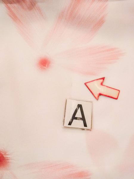 画像14: N0815E  女性用 襦袢  化繊  淡い 桃色, 花 【中古】 【USED】 【リサイクル】 ★★☆☆☆ (14)