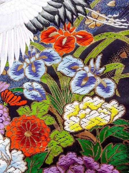 画像10: N0827F  女性用 打掛  シルク（正絹）  光沢のある 桃色, 桜 【中古】 【USED】 【リサイクル】 ★★★☆☆ (10)