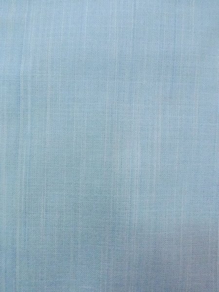 画像7: N0906A  女性用 単衣  ウール  光沢のある 水色, 花 【中古】 【USED】 【リサイクル】 ★★★☆☆ (7)