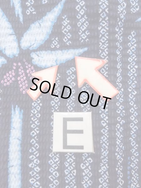 画像18: N0906E  女性用 浴衣（日本製）  綿   藍, 花 【中古】 【USED】 【リサイクル】 ★★★☆☆ (18)